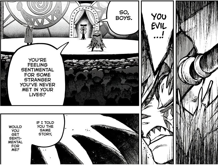 Rudo arguing with Mymo (Image via Kodansha).